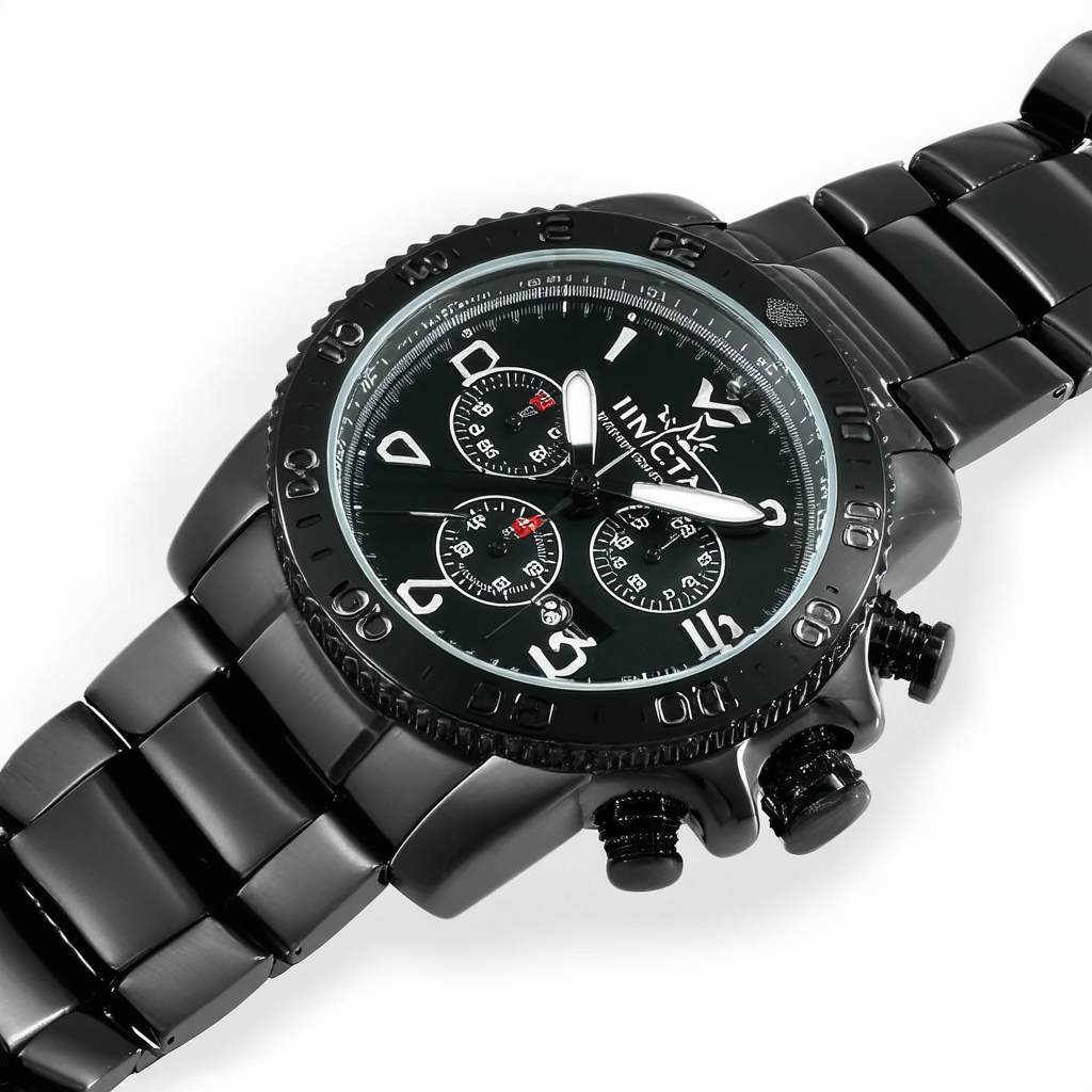 Invicta Men's 6411 Python Collection Chronograph Gun Metal Stainless Steel Watch