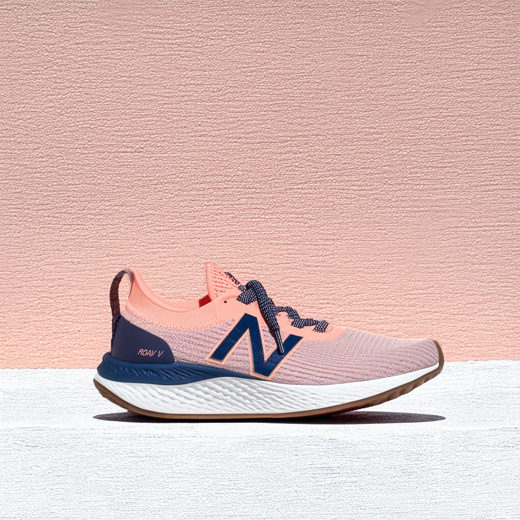 New Balance Fresh Foam Roav V1 Bungee Running Shoe, Pigment/Guava, 11.5 Wide US Unisex Little_Kid