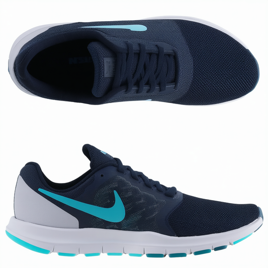 Nike Men's Flex Experience RN 4 (Obsidian/Midnight Navy/White/Hyper Jade) Running Shoe, 11.5 D(M) US
