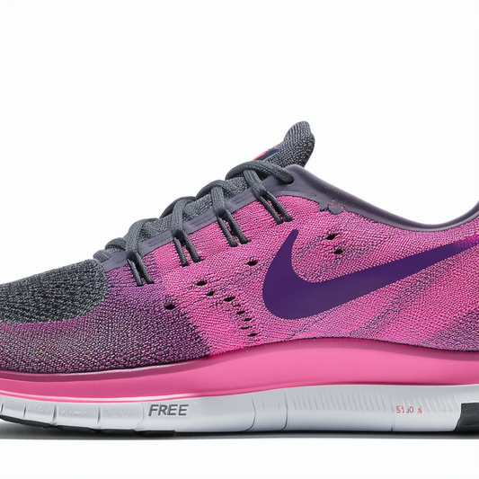 Nike Womens Free 5.0+ Running Shoes Club Pink/Anthracite/Violet/Atomic Pink 580591-660 Size 10