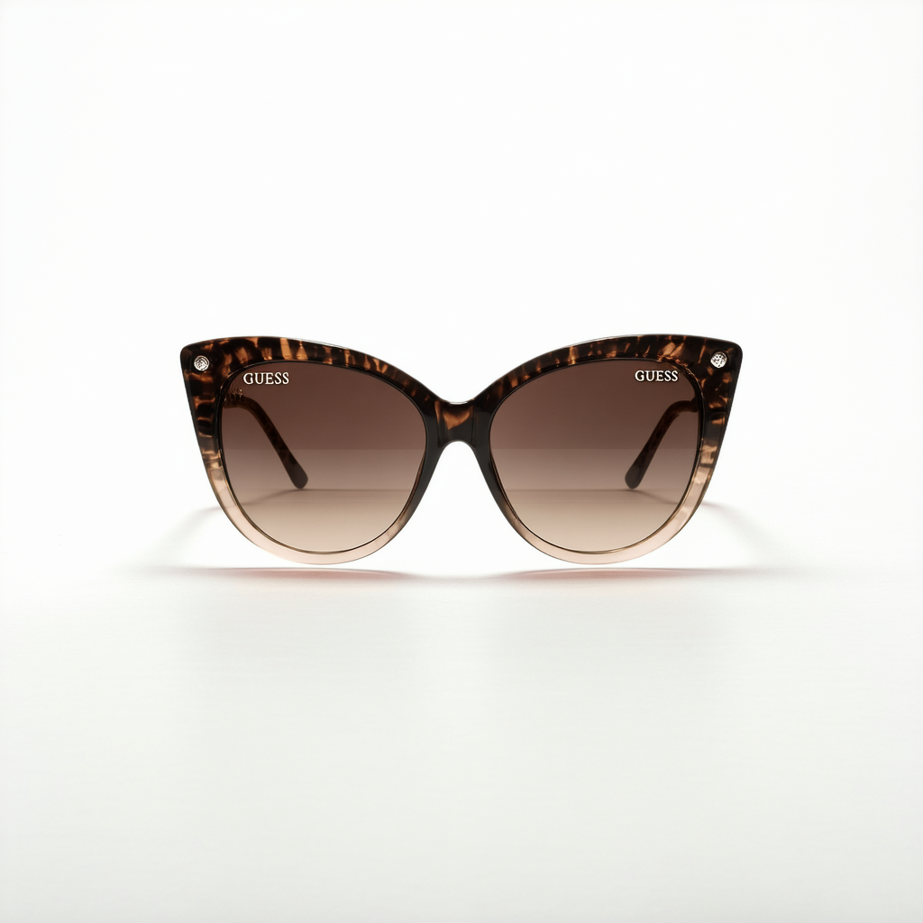 Guess Women's Gradient GU7178-TO-34 Brown Butterfly Sunglasses