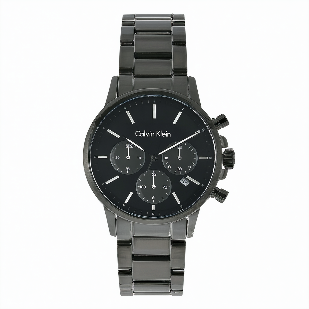 Calvin Klein Unisex Adult Chronograph Quartz Watch with Stainless Steel Strap K8M27126