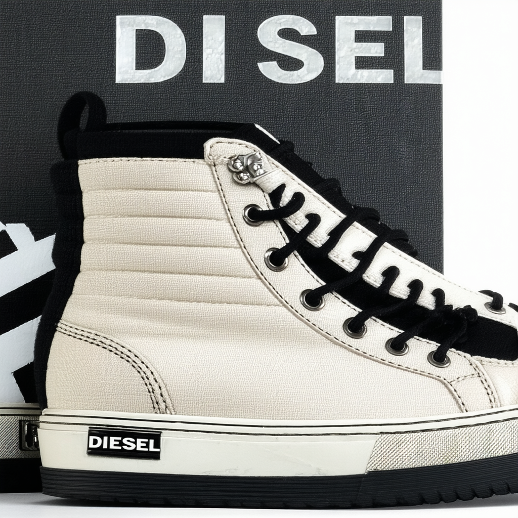 Diesel Men's Deco-Mpression I'm Pression Mid Lace Up
