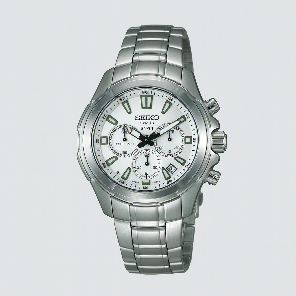 Seiko Men's SNA341 Alarm Chronograph Coutura Watch