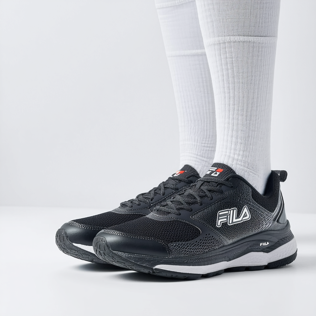 Fila Men's Ravenue 2 Energized Mesh, Memory Foam, Rubber Athletic Sneakers