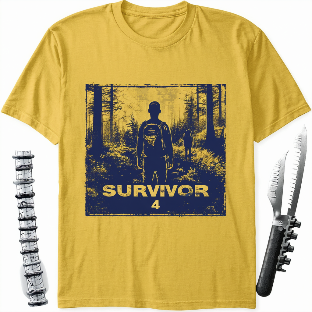 CafePress Survivor 4 Stroke Shirts and Gifts Men's Fitted T