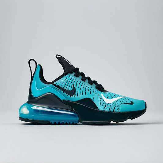 Nike Women's Air Max 270 Ocean Blis/Black/White AH6789-400 (Size: 8)