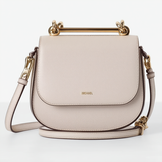 Michael Kors Bedford Medium Convertible Flap Shoulder Bag Crossbody Bag Purse