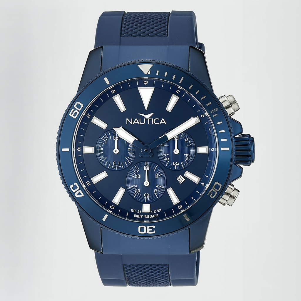 Nautica Men's NAD16528G NST 10 Analog Display Quartz Blue Watch