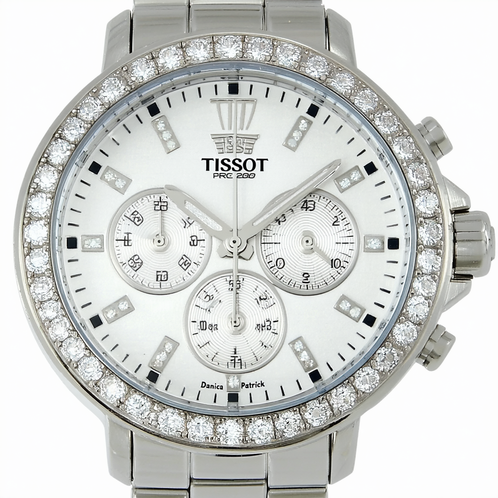 Tissot PRC 200 Danica Patrick Chronograph Diamond Ladies Watch T0144171611600