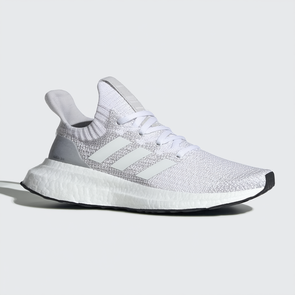 adidas Women's Kaptir X Running Shoe, Cloud White/Platinum Metallic/Linen, 11 M US