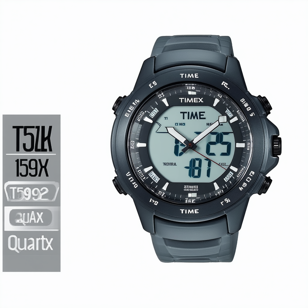 Timex Men's T5K692 Digital Quartz Grey Watch