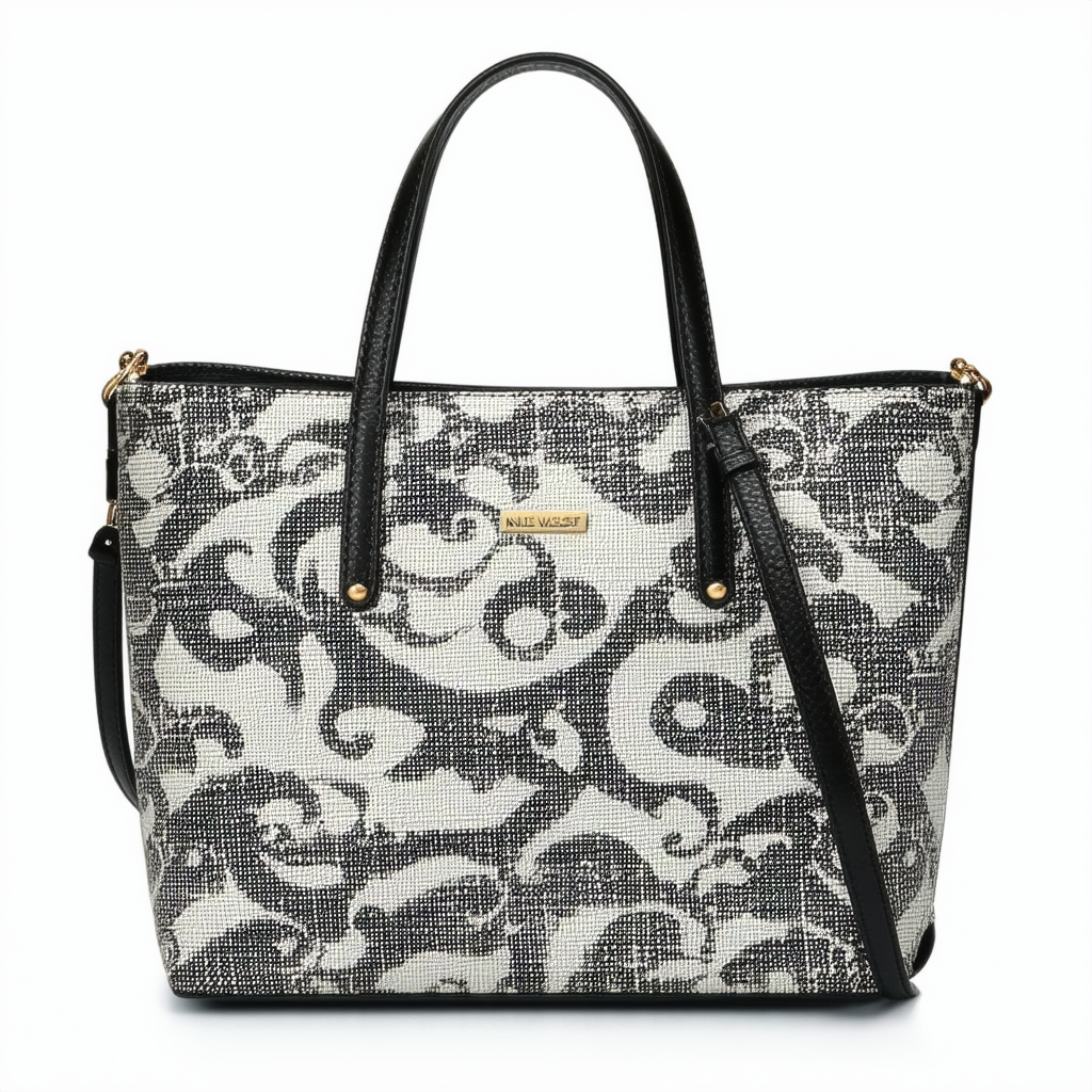 Nine West Mod Mix 9S Jacquard Medium Shopper Shoulder Bag