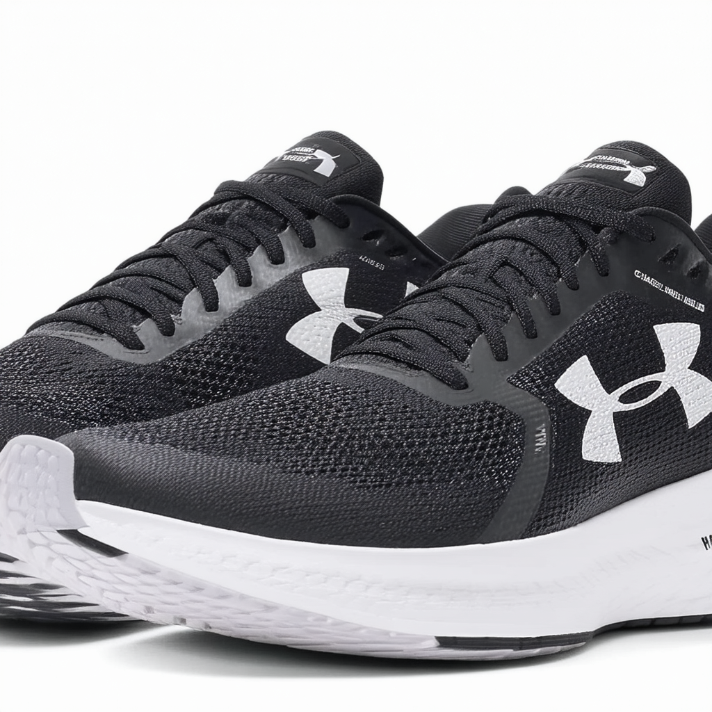 Under Armour Women's Charged Intake 3 Running Shoe, Black (003)/White, 7.5