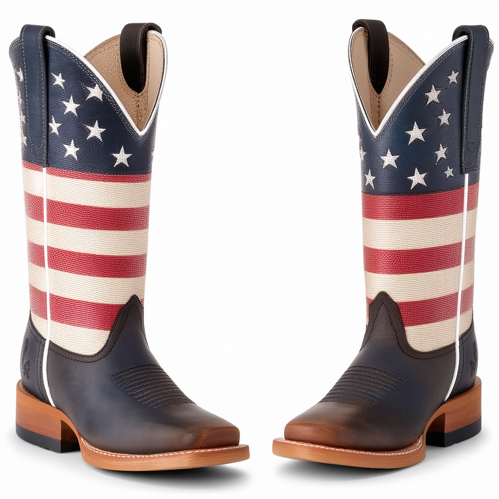 ARIAT Unisex-Child Youth Stars and Stripes Western Boot