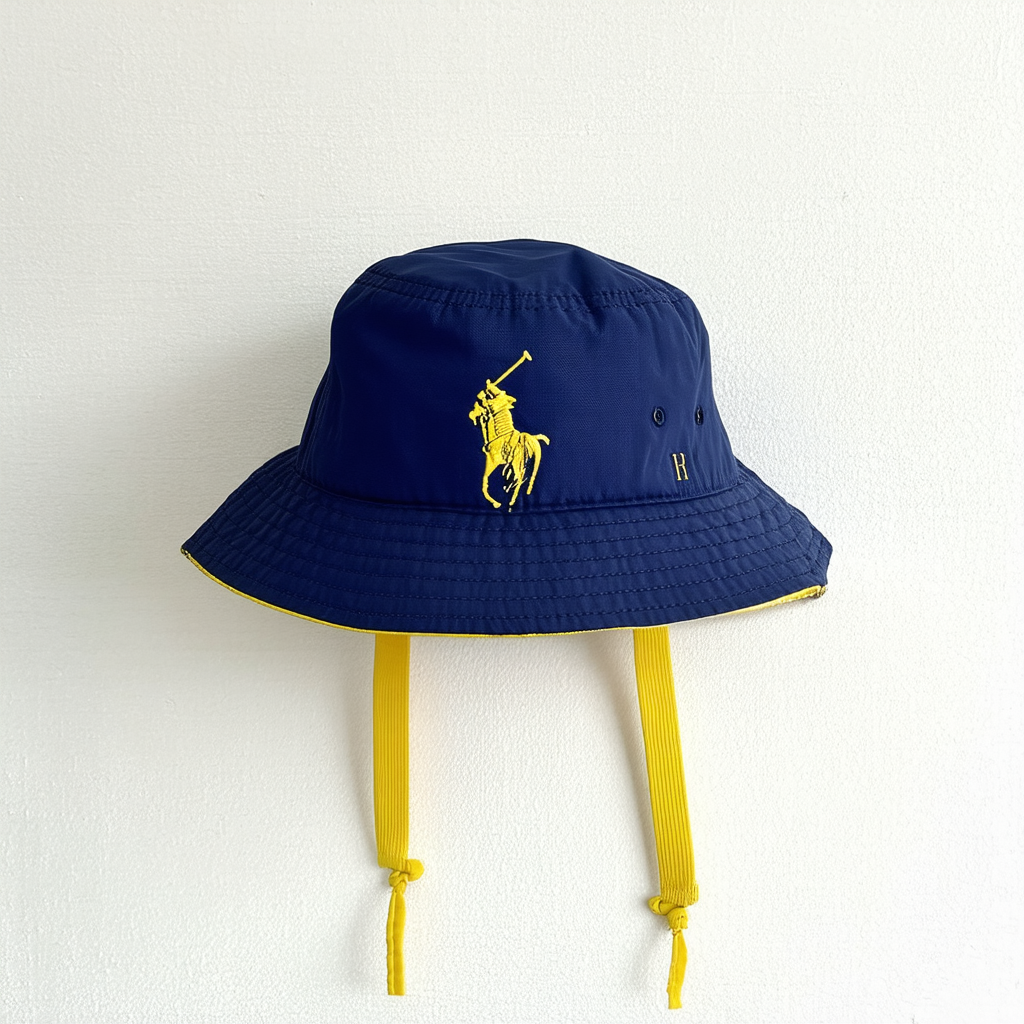 POLO RALPH LAUREN Kids Unisex-Child Phillipa Navy Rubber/Yellow-K