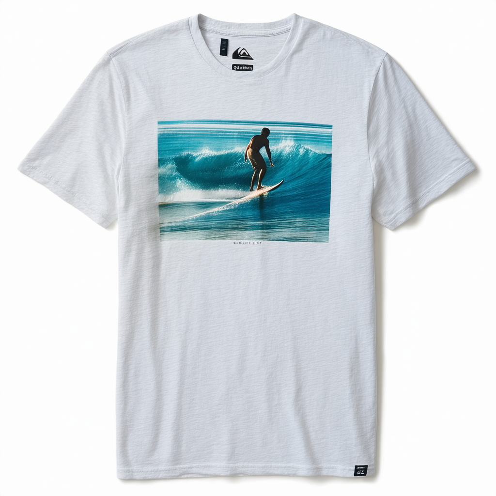 Quiksilver Men's Short Sleeve Summer Surf Graphic T-Shirt Tee