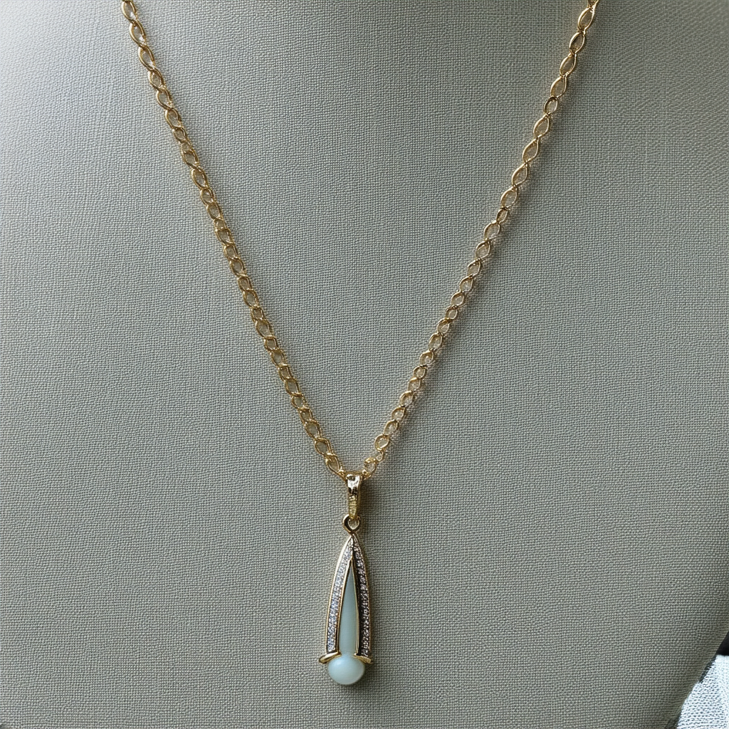 Jessica Simpson Tri-Tone Pendant Necklace, 30'' + 2" Extender