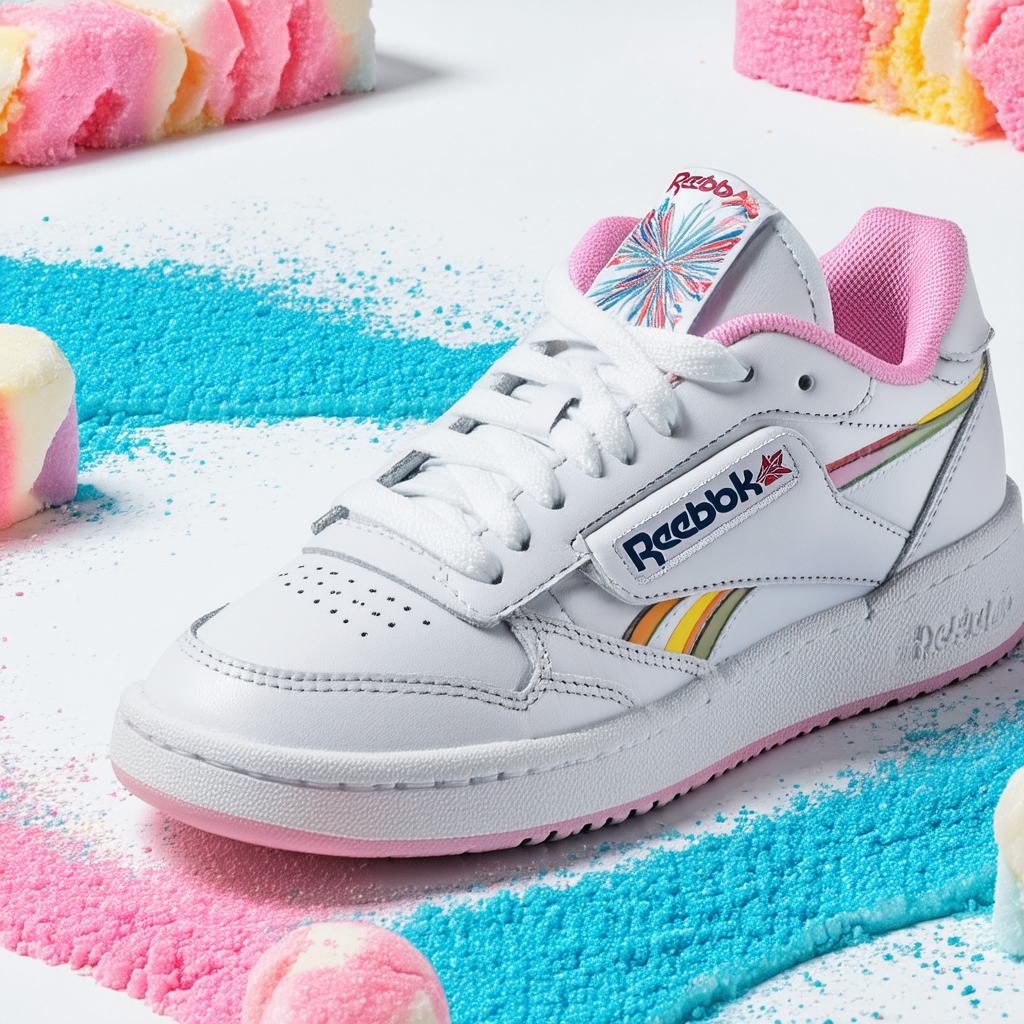 Reebok Unisex-Child Classic Leather Candy Land Sneaker
