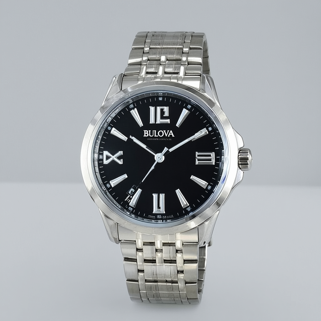 Bulova Men's 96D125 Analog Display Quartz Silver Watch
