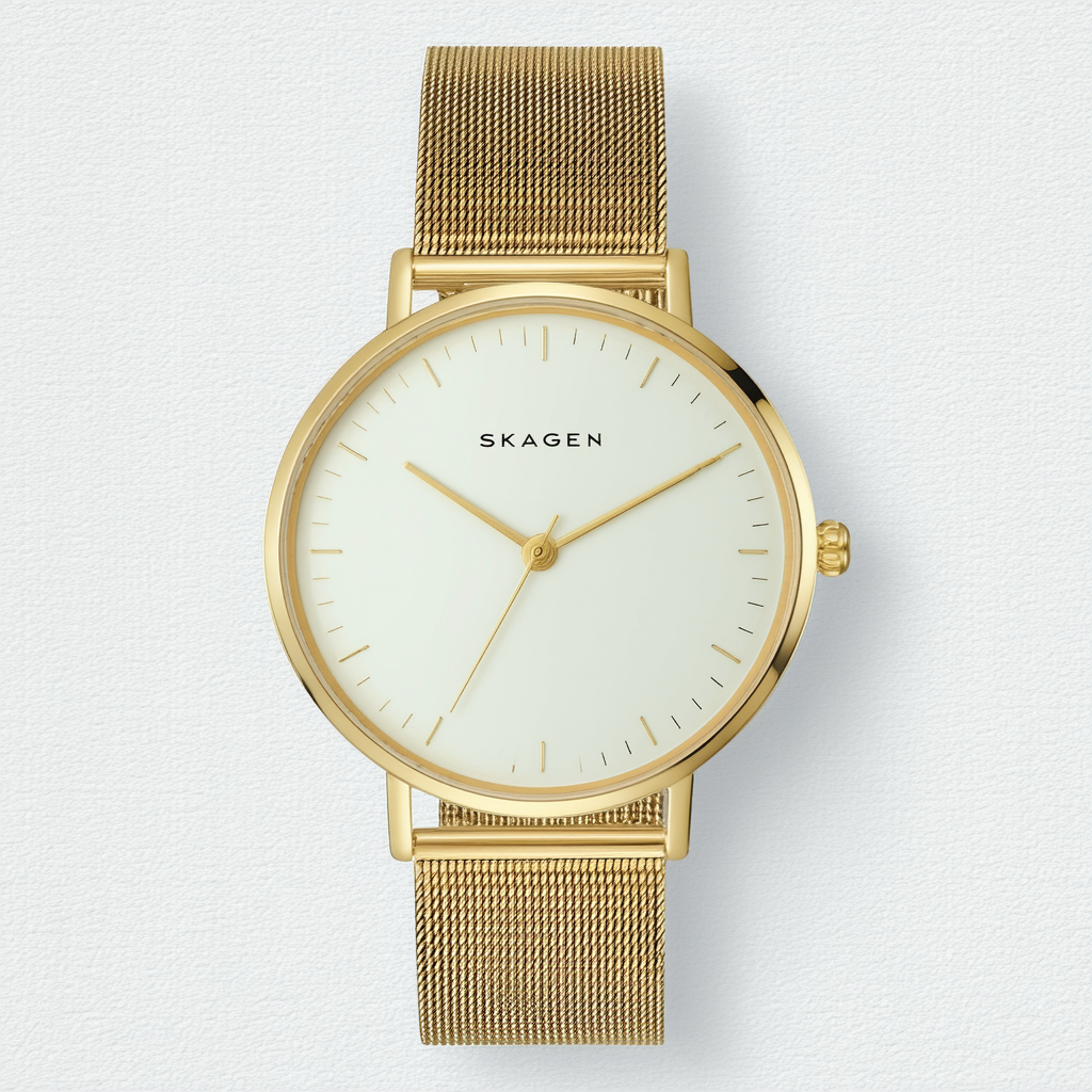 Skagen Women's Anita Three Hand Gold-Tone Stainless Steel Watch SKW2774