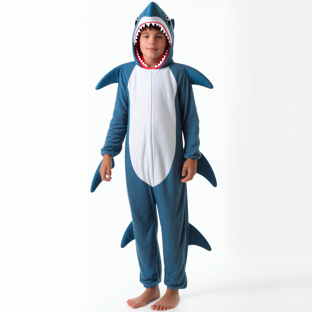 Forum Novelties Shark Costume - Includes a Jumpsuit with Attached Hood