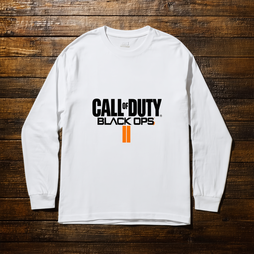 Call of Duty Black Ops 4 Long Sleeve T-Shirt-Medium White