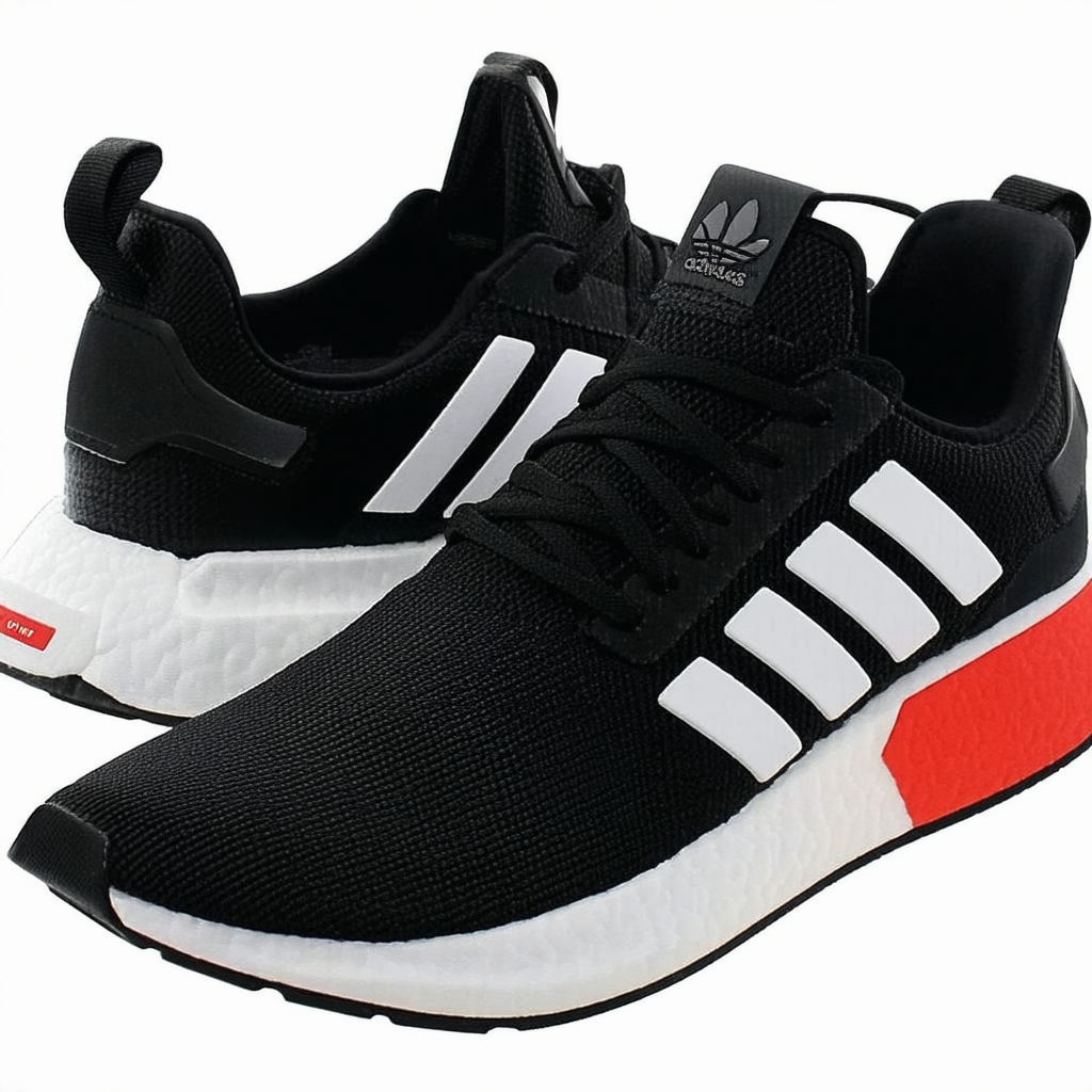 adidas Originals Men's U_Path Run Sneaker, Core Black/White/Shock Red, 7