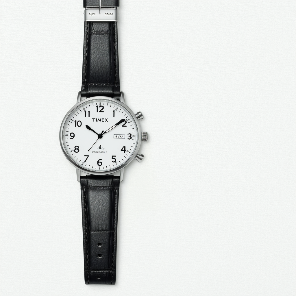 Timex Unisex T2P4949J "Weekender" Watch with Black Leather Band