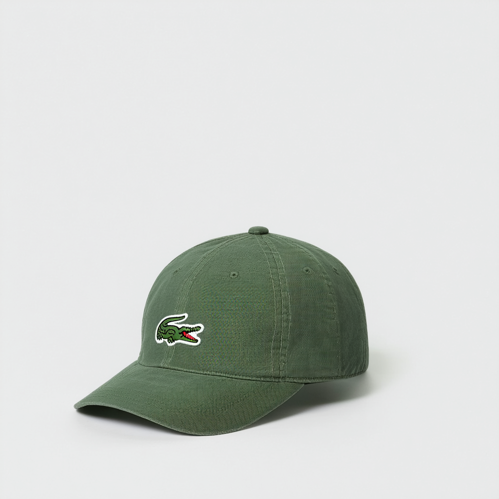 Lacoste Mens Classic Gabardine 3cm Croc Cap