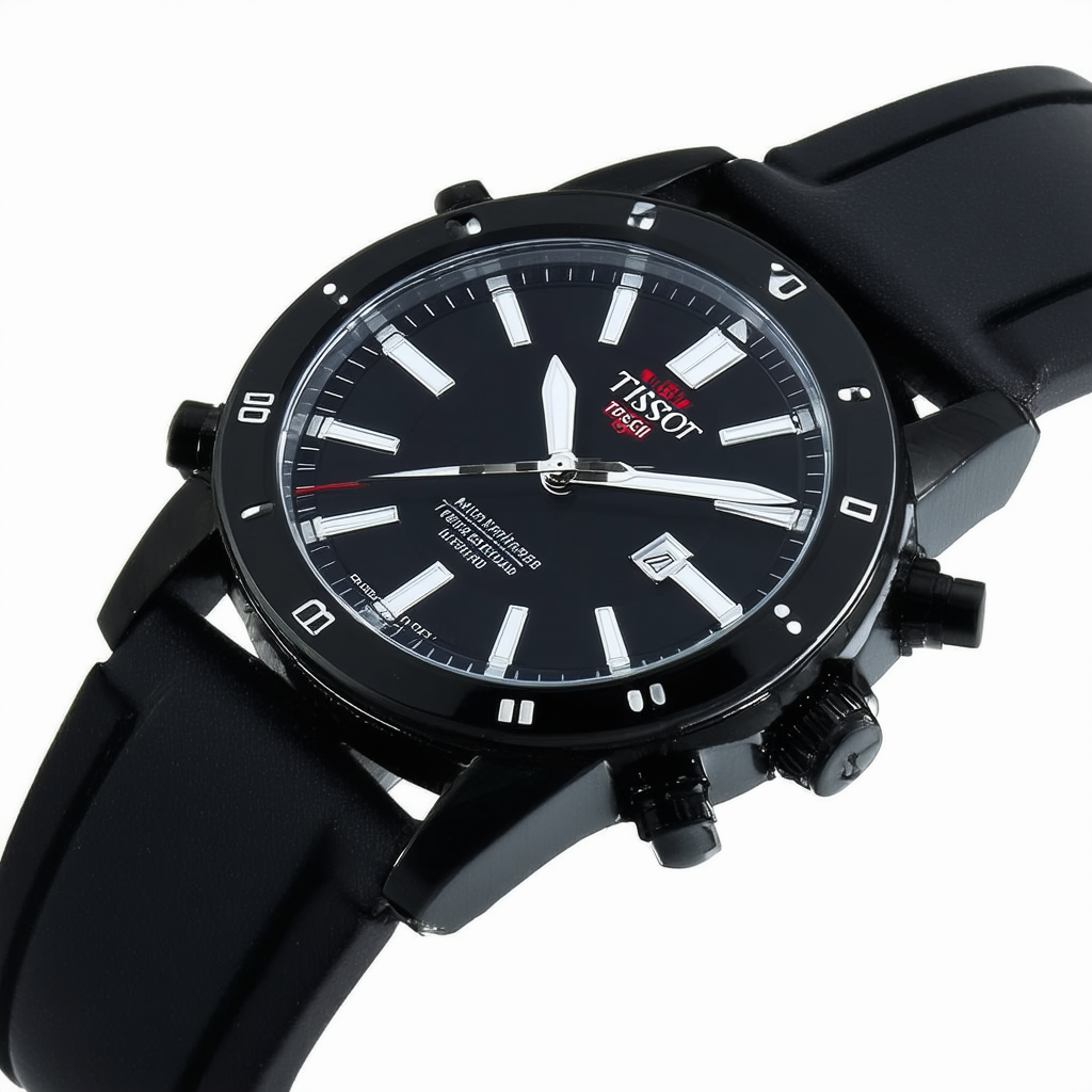 Tissot Men's TIST33789894 T Touch Tactile Black Dial Watch