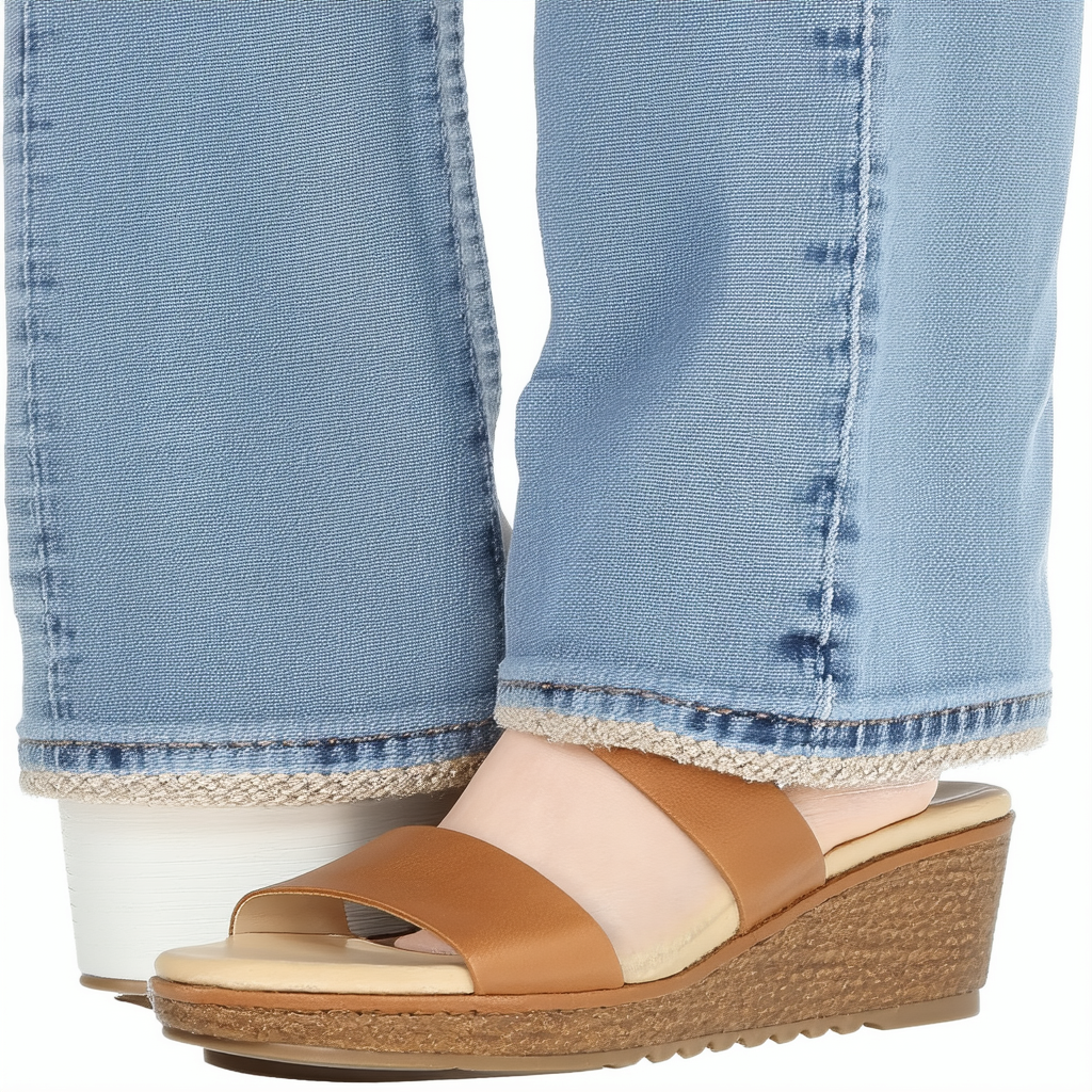 Clarks Women's Annadel Molly Wedge Sandal, tan Leather, 100 M US