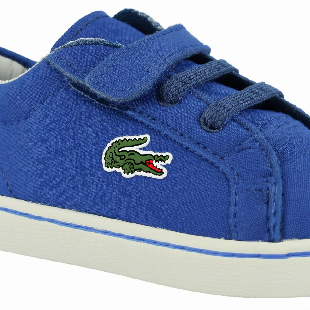 Lacoste Unisex-Kid's Lerond Sneaker, Blue, 11. M US Little Kid