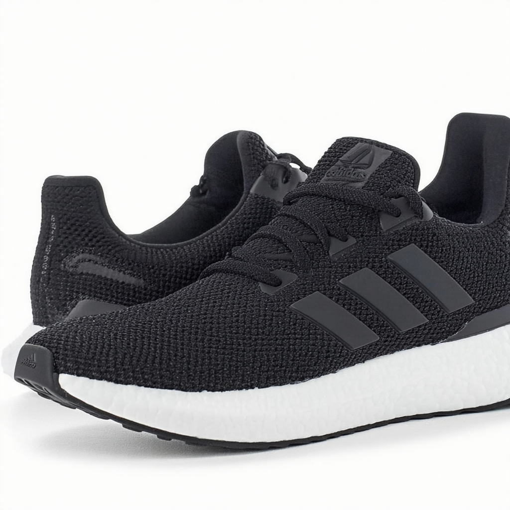 adidas Women's Cloudfoam QT Racer Running Shoe, Core Black, Core Black,White