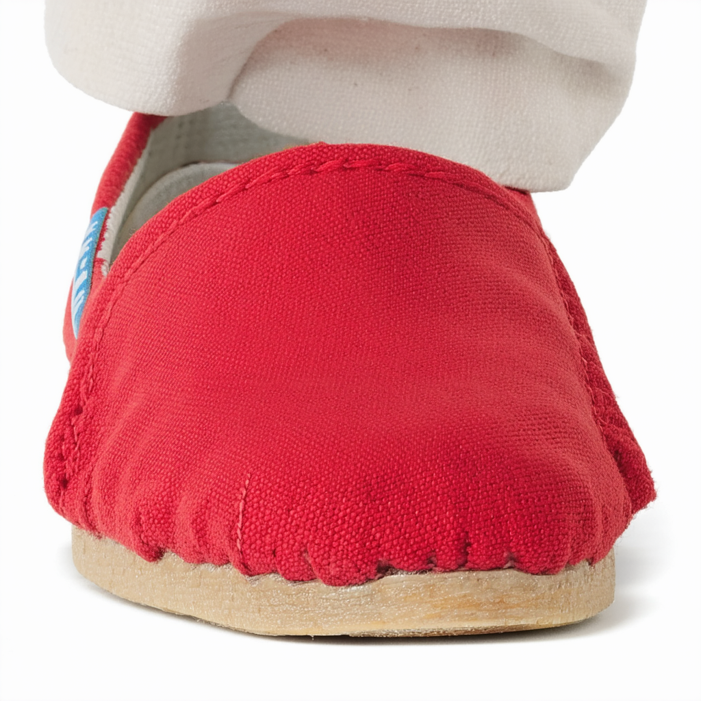 TOMS Women's Classic Alpargata Slip-On Shoe Red Canvas 9.5 M