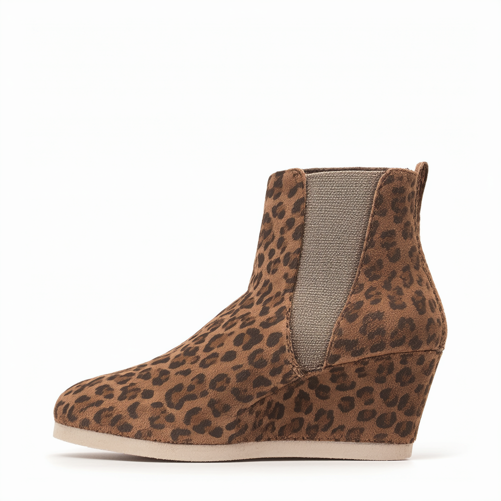 TOMS Cheetah Suede Women's Desert Wedge 10000458