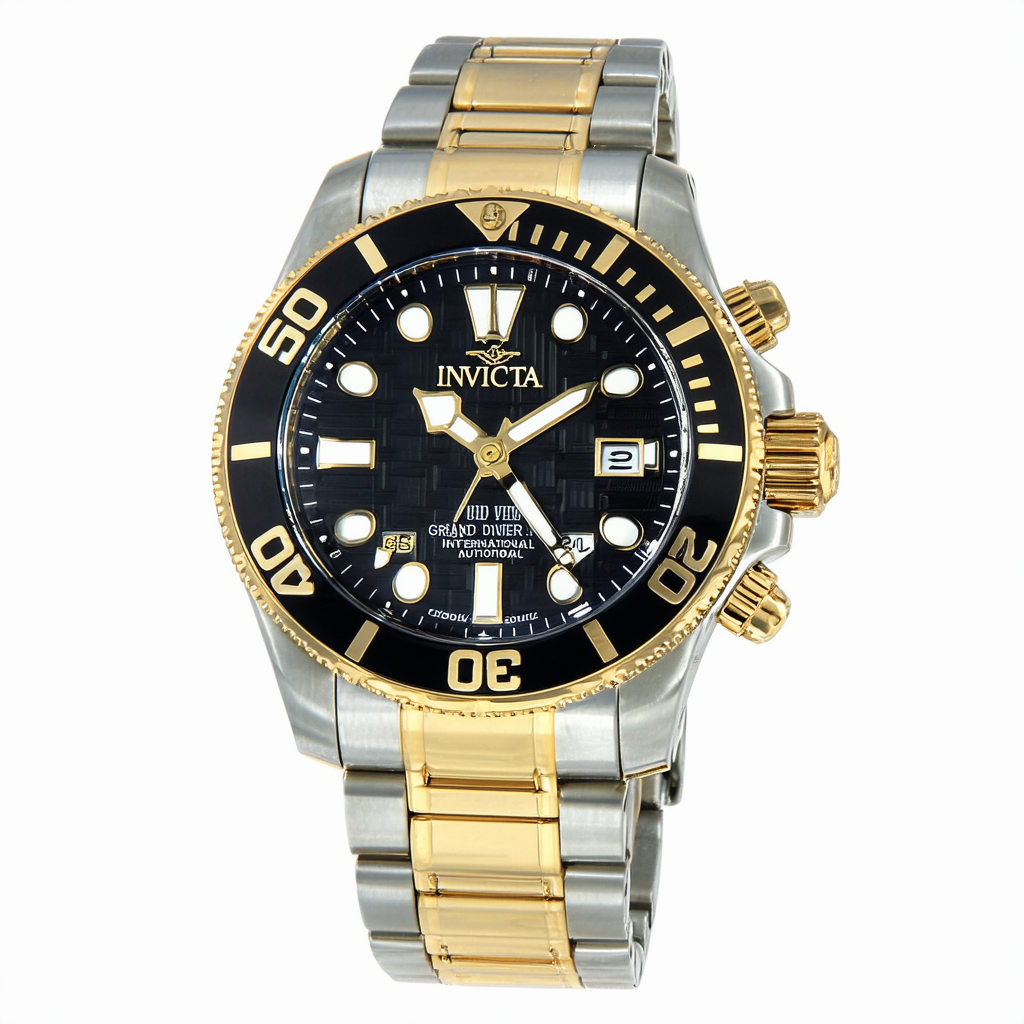Invicta 21326 Mens 47mm Grand Diver International Automatic Two-Tone Bracelet Watch