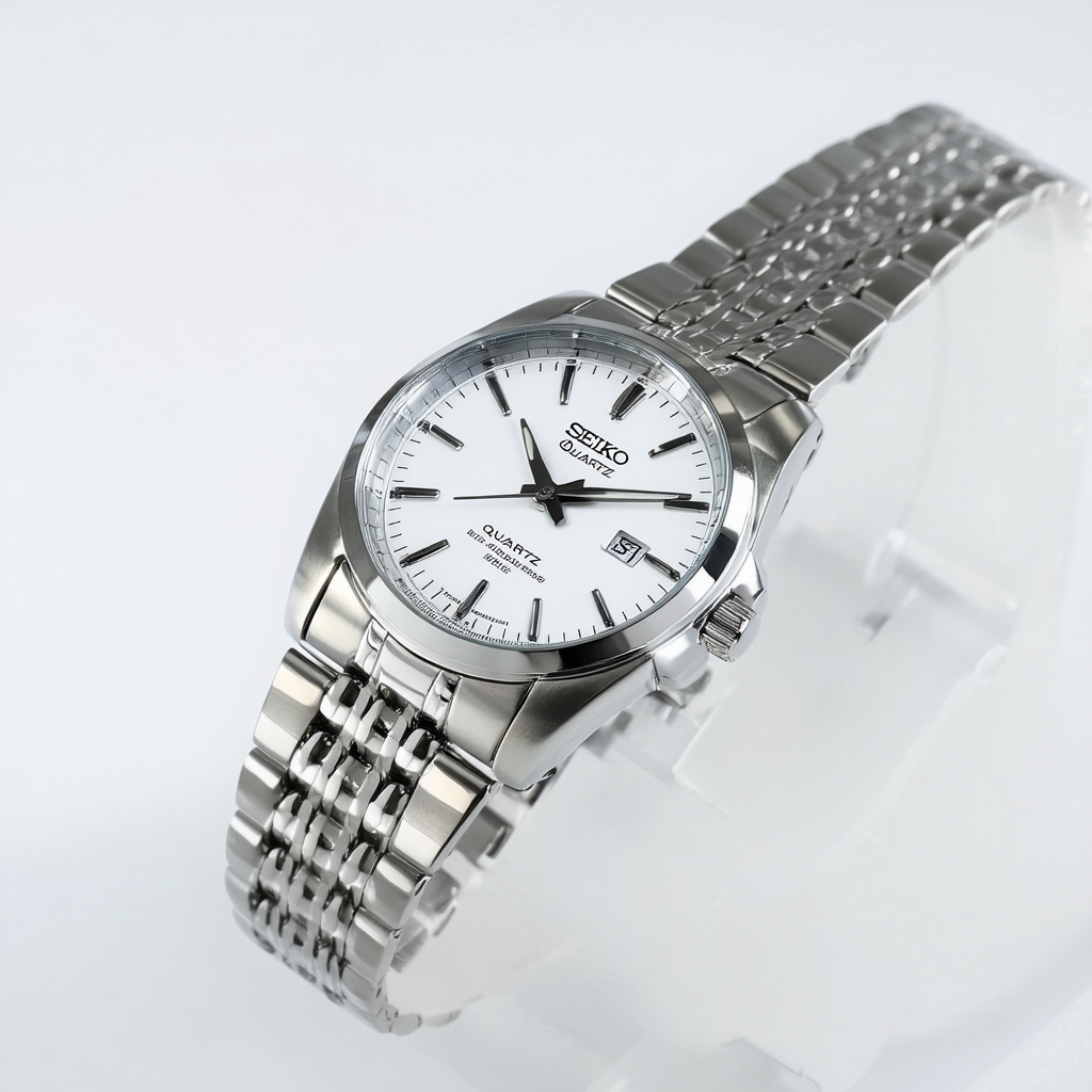 SEIKO-Quartz Gents Stainless Steel Bracelet Watch