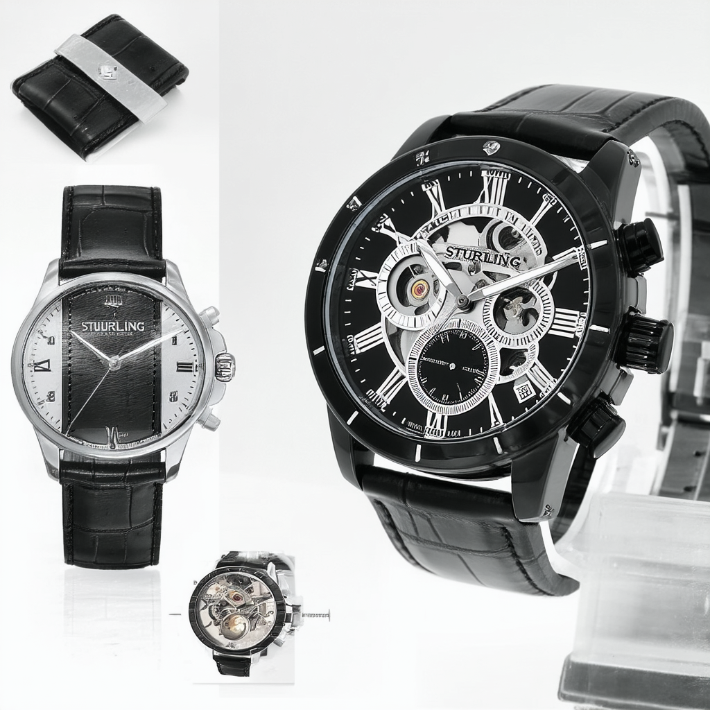 Stuhrling Original Men's 209C.331OB2 "Millennia" Automatic Skeleton Sportsman Watch