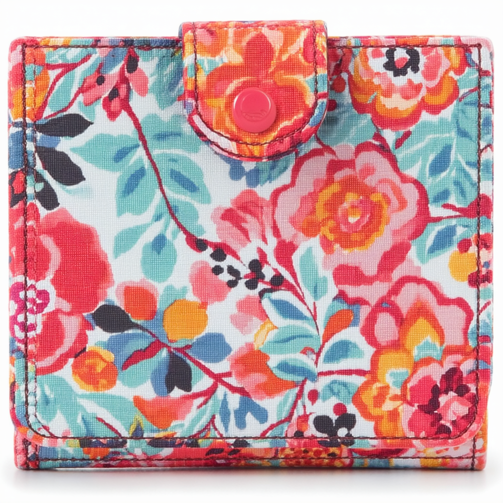 Vera Bradley Women's Microfiber Georgia Wallet With Rfid Protection