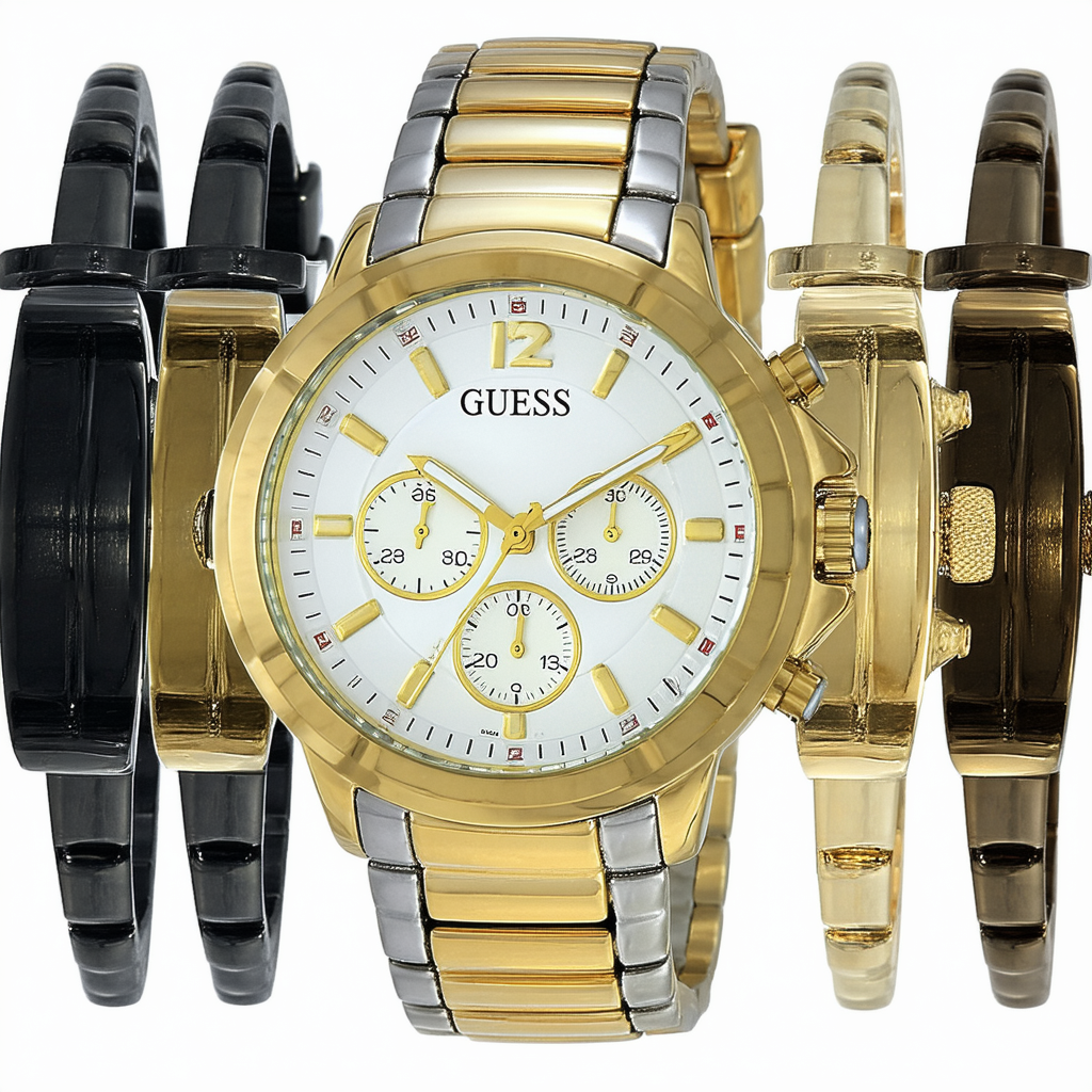 GUESS Women's U0122L2 Two-Tone Chronograph Watch