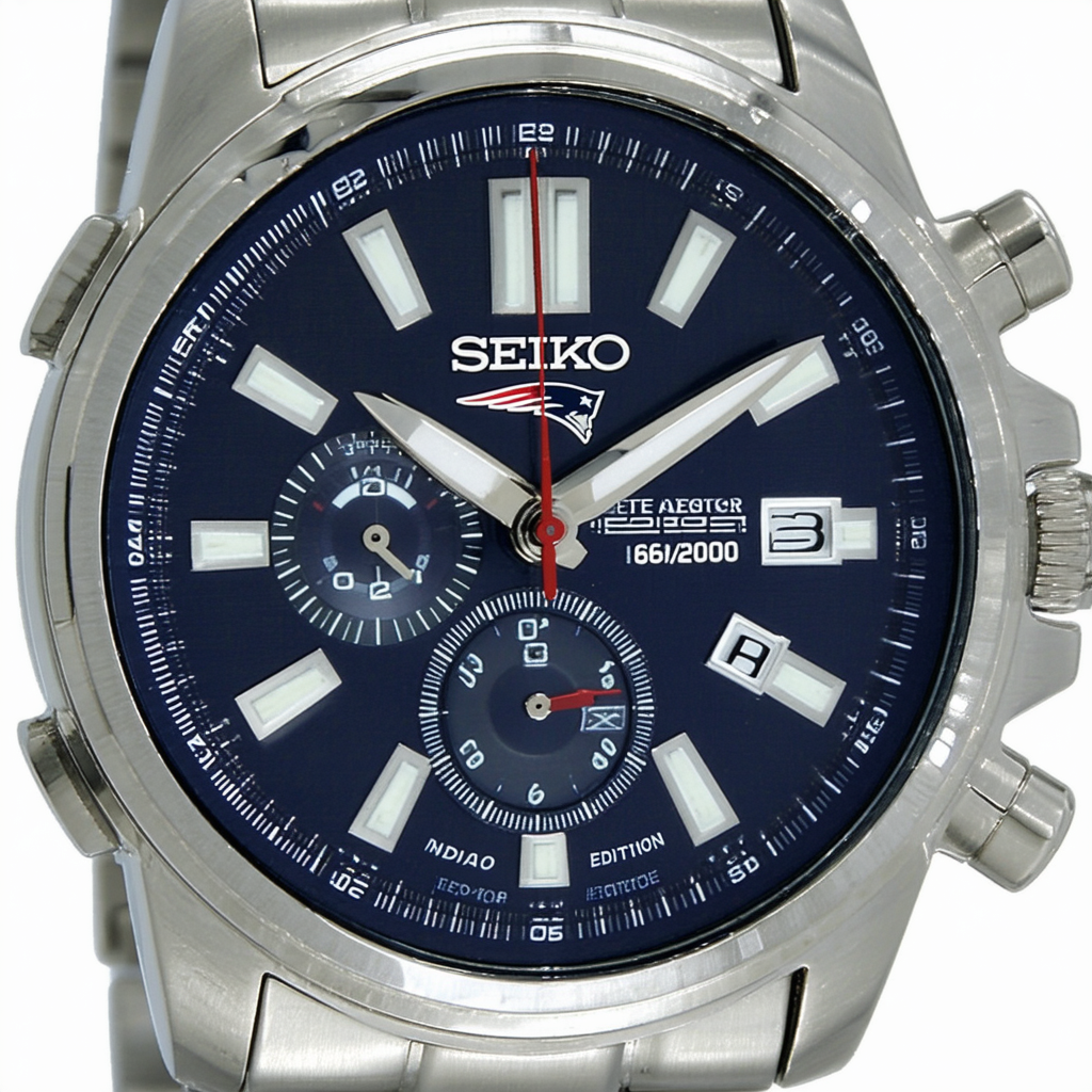 Seiko Men's Stainless Steel Radio Controlled Limited Edition068/2000 Patriots Jet Watch