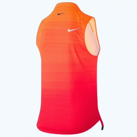 Nike Women's Gradient Running Vest-Daring red/Sunset glow-XS