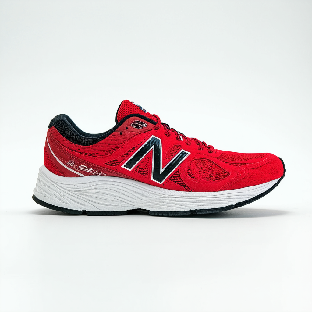 New Balance M990 Version 3 Men's Running Shoe, Size: 12.5 Width: D Color: Red/White/Black