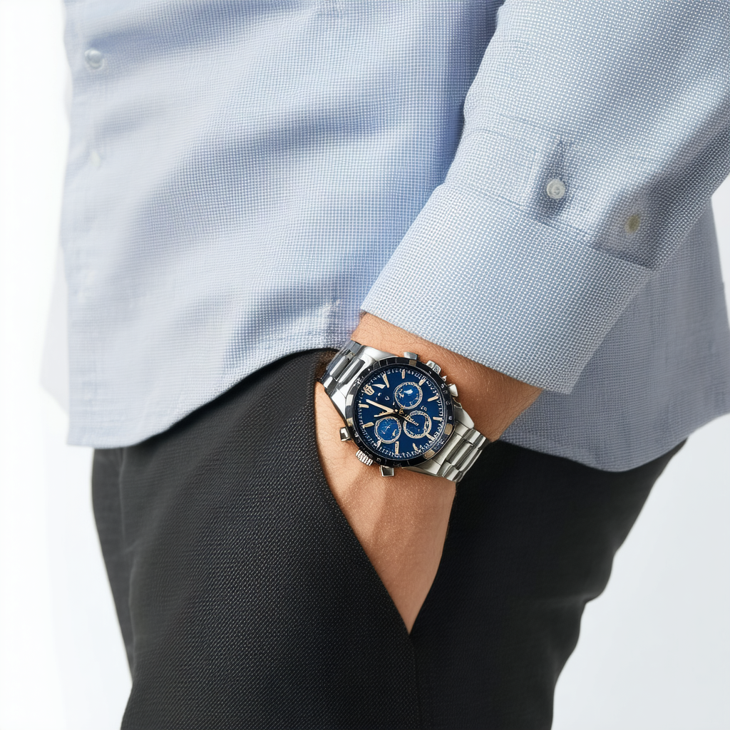 Seiko Analog Business Quartz Mens Chronograph Seiko SSB379P1