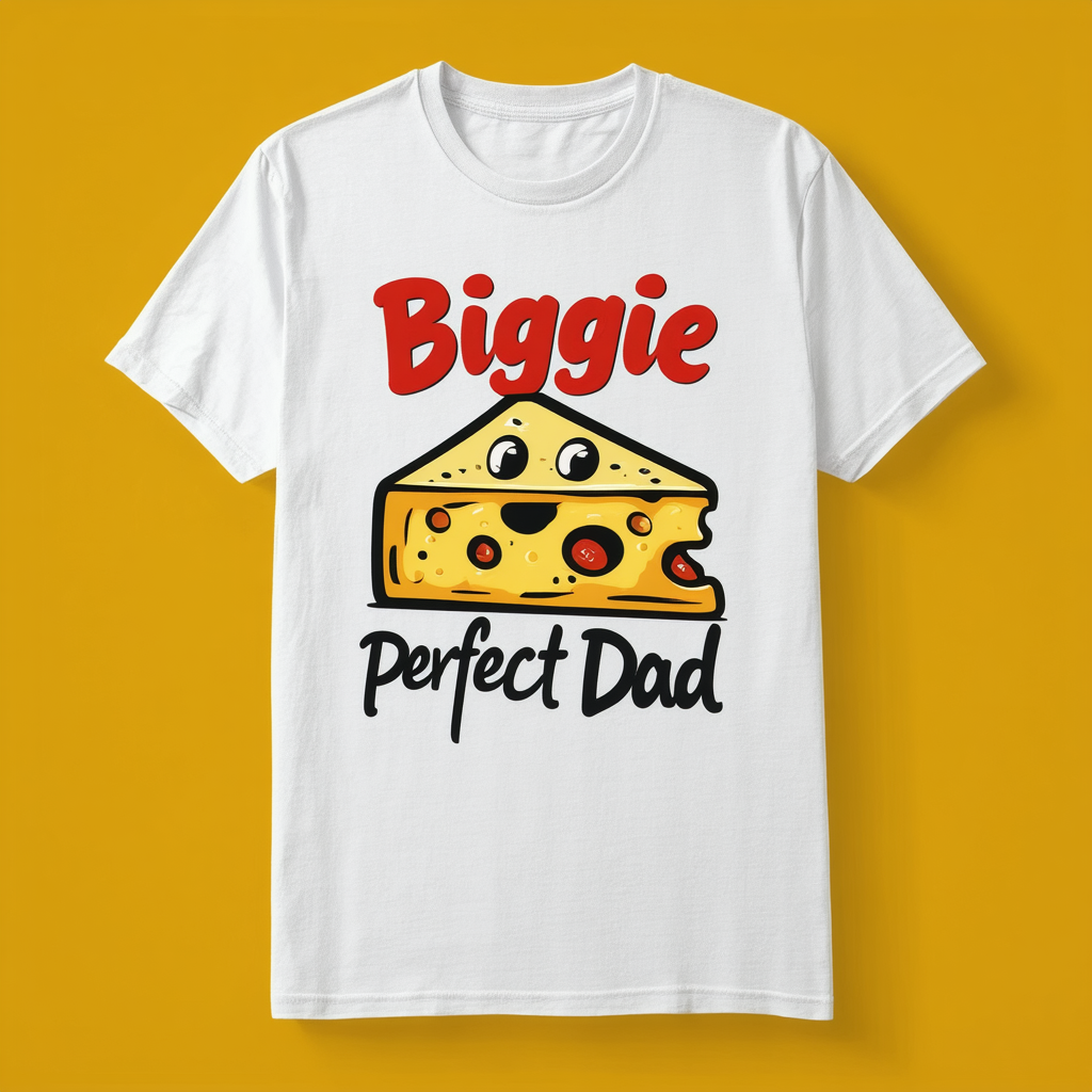 Mens Womens Tshirt Biggie Cheese Shirts for Men Women Perfect Dad Fathers Day Multicolor