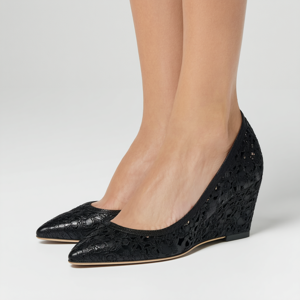 Cole Haan Women's Air Tali Lace Wedge Pump