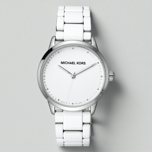 Michael Kors Women's Slim Runway White Watch MK2477