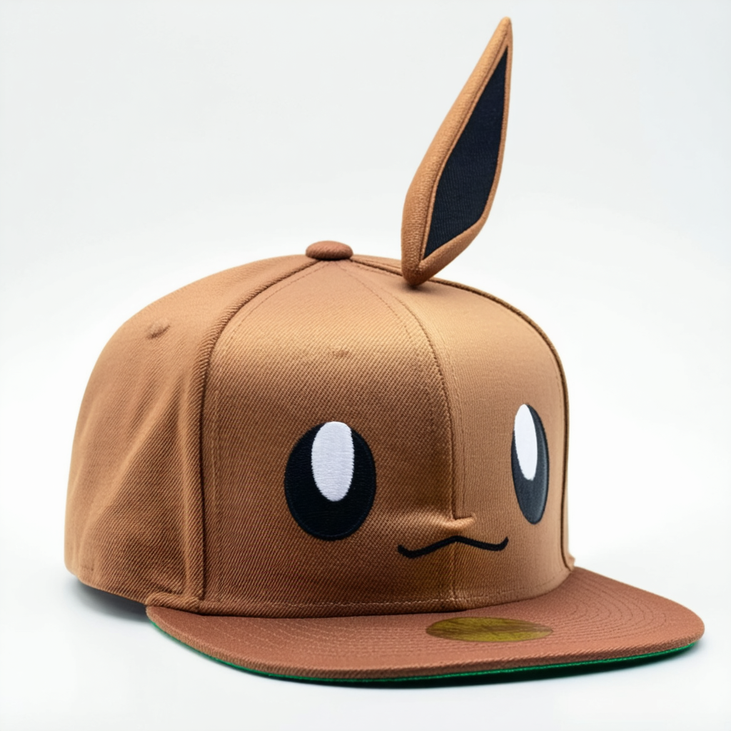 Bioworld Pokemon Eevee 3D Cosplay Pre-Curved Snapback Hat