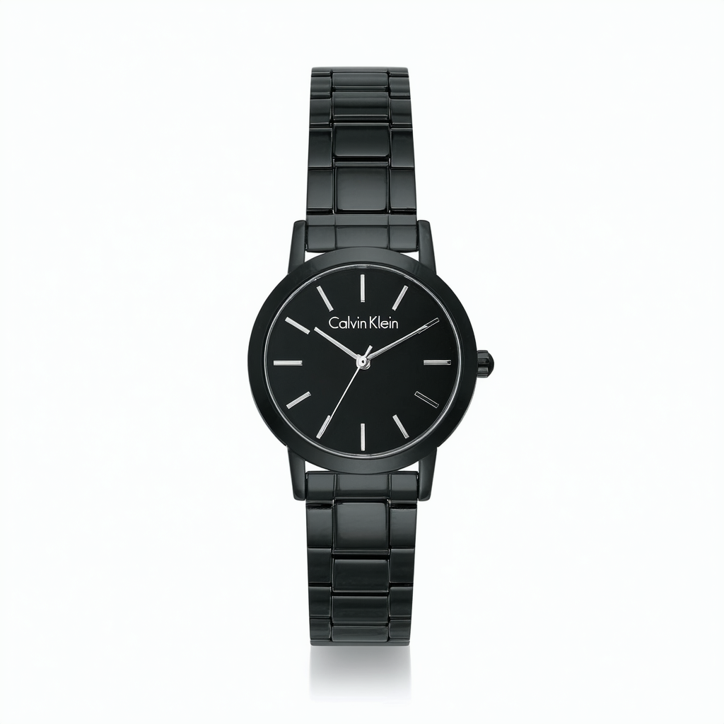 Calvin Klein Womens Analogue Quartz Watch with Stainless Steel Strap K8U2S111, Black, Bracelet
